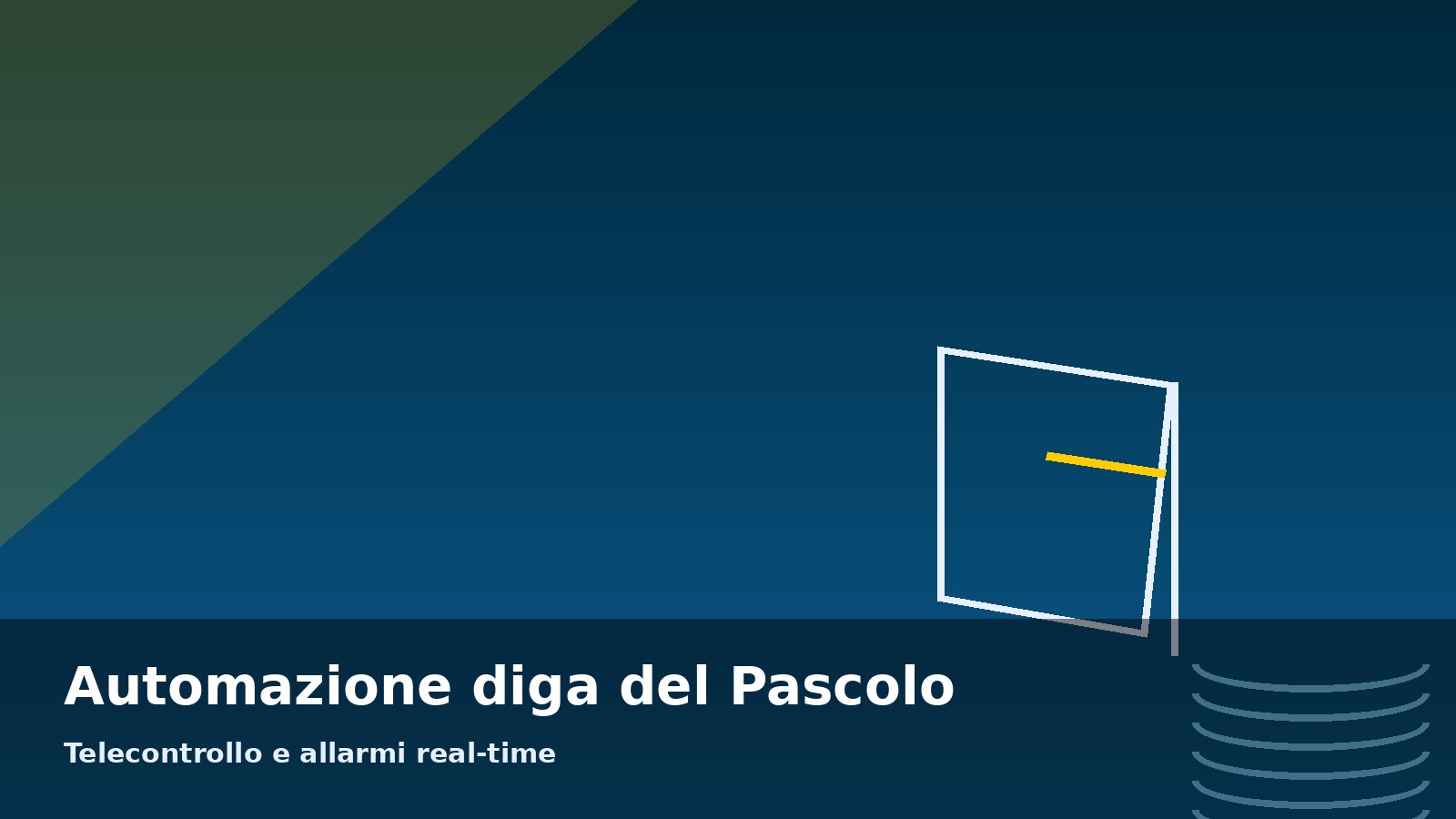 Automazione diga del Pascolo